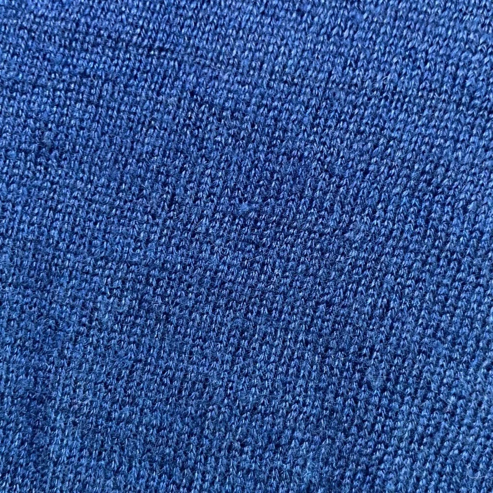 J.Crew navy blue linen crewneck sweater with three-quarter sleeves size small
